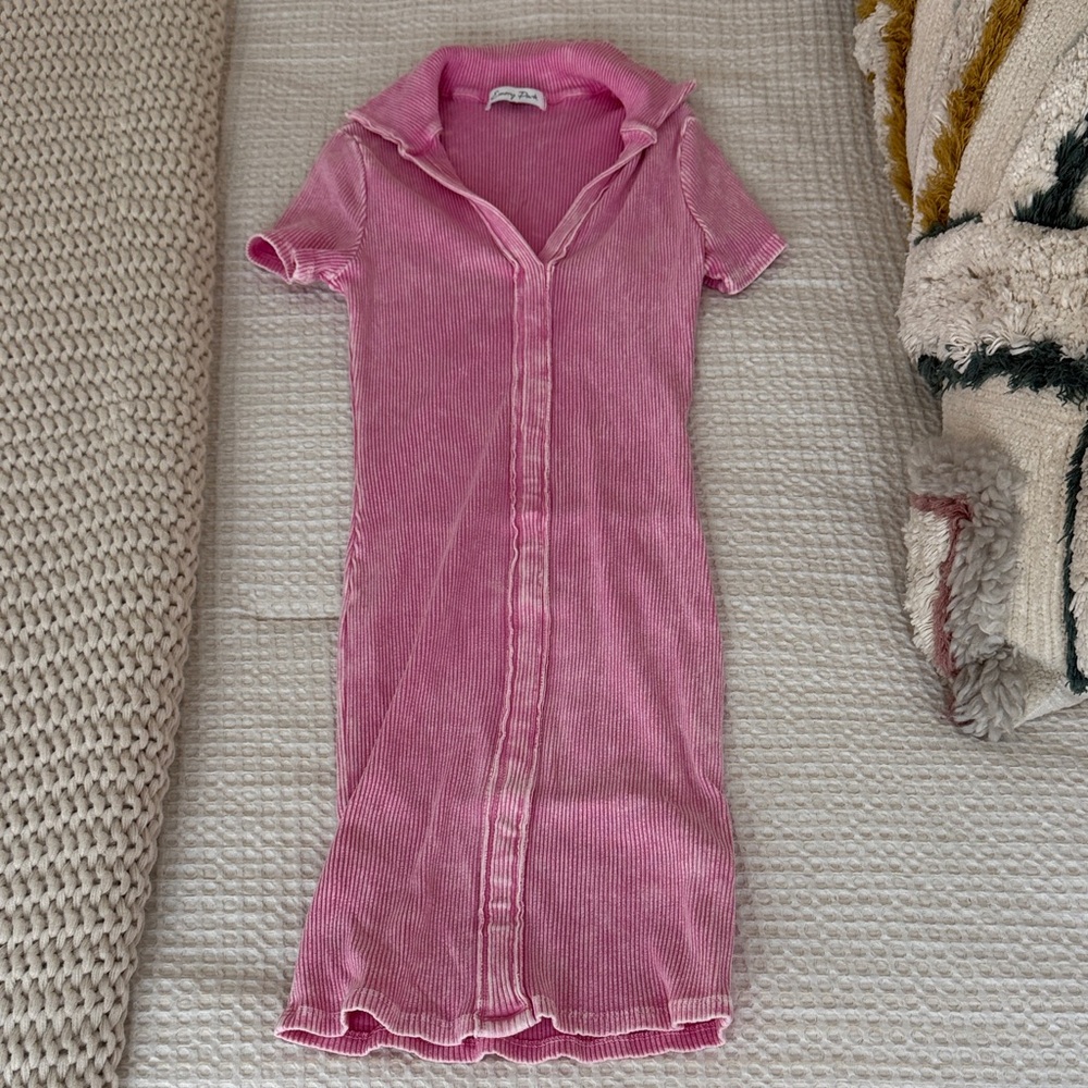 pink mini dress
